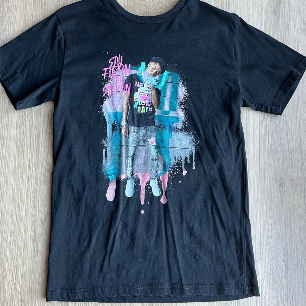 NBA Youngboy T-shirt “Still Flexin Still Steppin” photo of nba youngboy small
